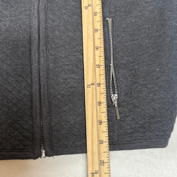 Karen Scott Sport Grey Zip Up  size small  business activewear Vest - Picture 6 of 9